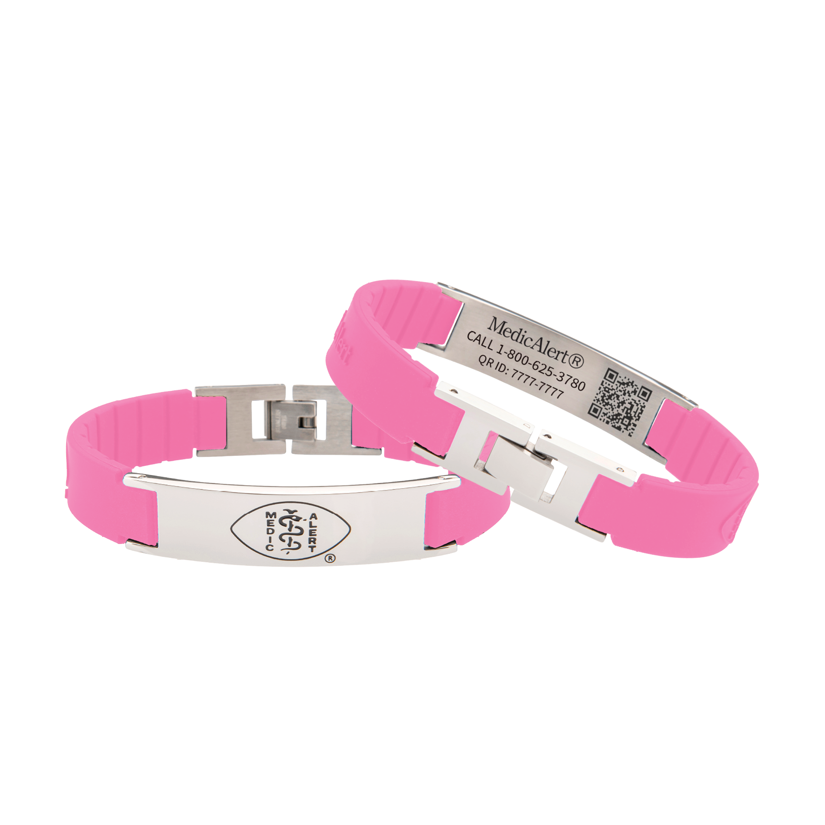 QR Code Elite Silicone Medical ID Bracelet